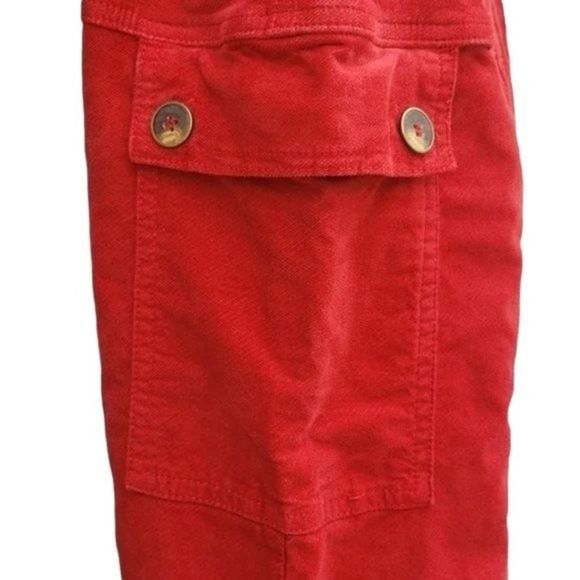 Anthropologie Tapered Corduroy Pants Red Size 8 NWT - Picture 7 of 7